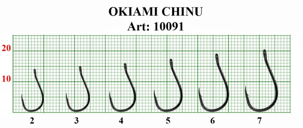 Крючок OKIAMI CHINU-RING-2BH №2 с ушком, покрытие BN (10 шт) Крючок OKIAMI CHINU-RING-2BH №2 с ушком, покрытие BN (10 шт)