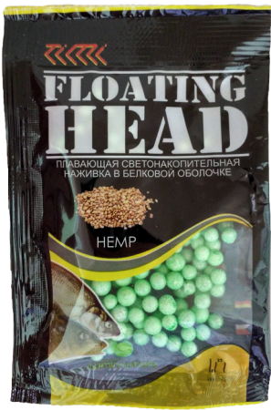 Плавающая насадка светонакопительная в белковой оболочке D 4-5 мм цвет. Ароматизатор Конопля