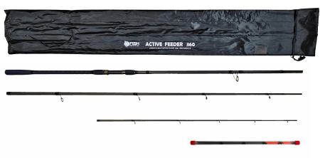 Удилище фидерное "ACTIVE FEEDER", тест до 120 г, 3,60 м, 3+3, (1,5oz - стекл., диам. 2,2)