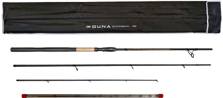 Удилище фидерное "DUNA" тест до 60GR,3,90м, 3+3 (1.75oz, 1,5oz ,1oz Carb.)Carb 30T