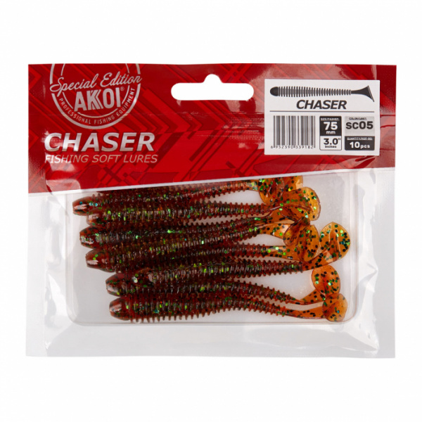 Силиконовая приманка AKKOI CHASER  75mm цвет SC05 Силиконовая приманка AKKOI CHASER  75mm цвет SC05