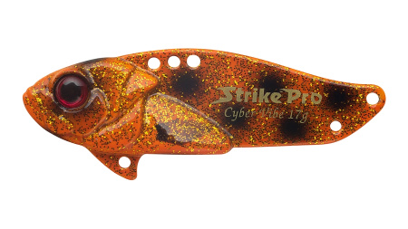 Блесна-Цикада Strike Pro Cyber Vibe 45, 45 мм, 9,1 гр, цвет: Hot Orange Bandit, (JG-005C#C662F)