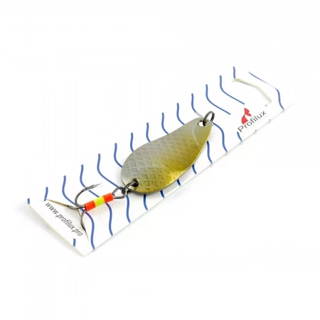 Колеб.нерж. Байкал (14 гр.) цв.Н-10 "серебро" чешуя+золотая полоса