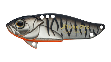 Блесна-Цикада Strike Pro Cyber Vibe 40, 40 мм, 6,6 гр, цвет: Grey Shadow Mat Tiger, (JG-005B#A243ES)