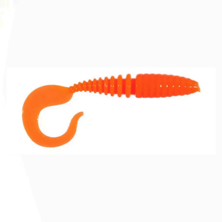 Приманка ZUB-TWIST  50мм(2")-10шт, (цвет 201) оранжевый