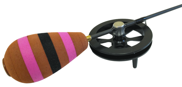 Удочка зимняя Profilux "Капля-Спорт", Цв. ZEBRANO 46 (коричневый, розовый, черный)