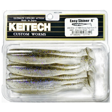 Приманка силиконовая Keitech Easy Shiner 4" #440 Electric Shad