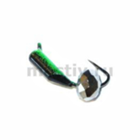 Безнасадка 1,5 чёрный+зелёный, гр шарик, 0,2гр. (серебро)