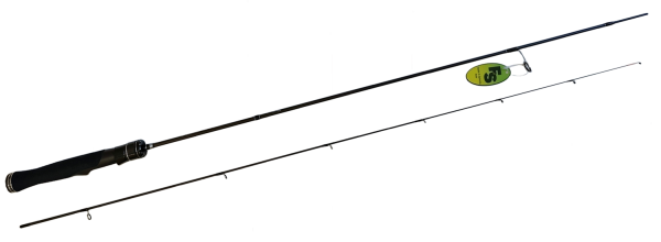 Удилище спиннинговое ERMINE NANO,2 секции, цельная верш. длина1,68 м, тест 0.2-0.8г рукоять цельная
