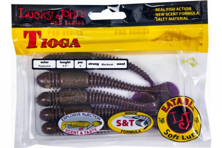 Виброхвосты съедоб. искусст. LJ Pro Series TIOGA 4.5in (11.40)/S13 5шт.