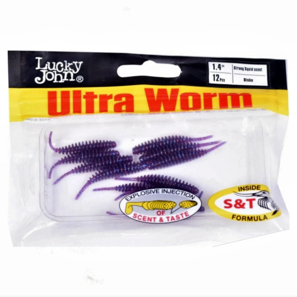 Слаги съедобные искусственные LJ Pro Series ULTRAWORM 1,4in (03.50)/S63 12шт.