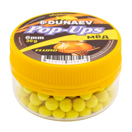 Бойлы DUNAEV POP-UP 6мм Мед (30г)