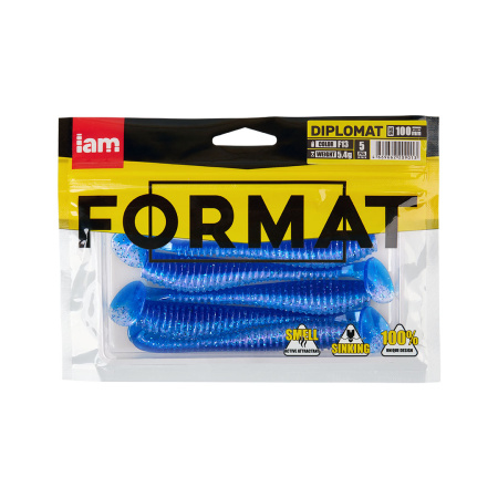 Силиконовая приманка FORMAT DIPLOMAT 100mm (5шт.) цвет F13