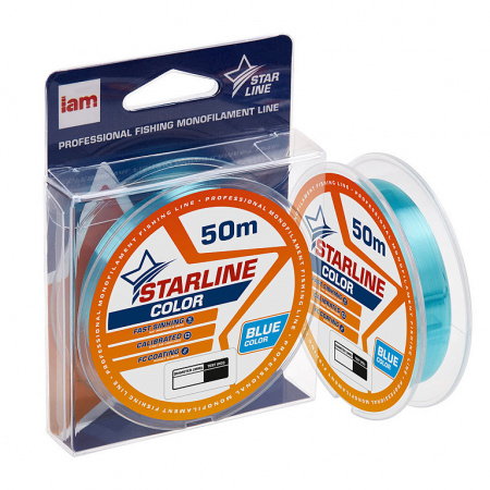 Монофильная леска STARLINE  50m (blue) d0.203