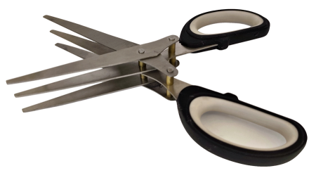 Ножницы рыболовные "Sener" для резки живого компонента трёхлезвенные OEM