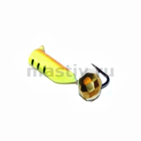 Безнасадка 2 художественный(желт.), гр шарик, 0,5гр. золото