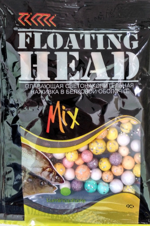 Плавающая насадка светонакопительная в белковой оболочке D 6-8 мм цвет. Ароматизатор МИКС