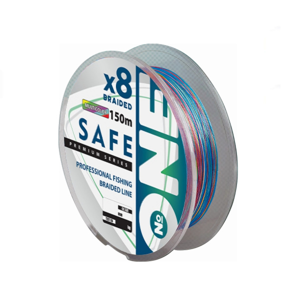 Плетеный шнур №ONE SAFE Х8 150 (multicolor) d0.14