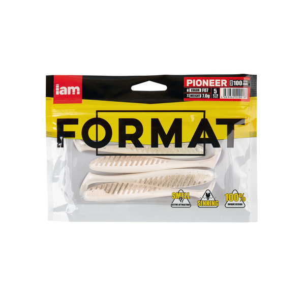 Силиконовая приманка FORMAT PIONEER 100mm (5шт.) цвет F07
