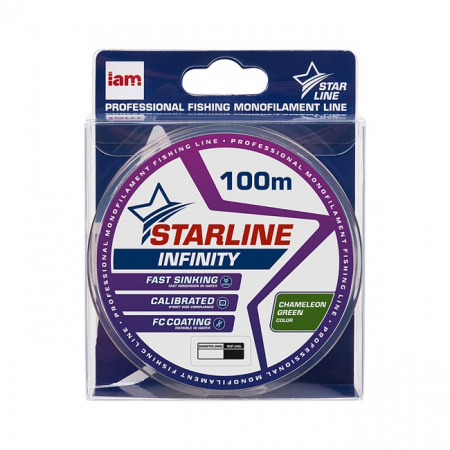Монофильная леска STARLINE INFINITY 100m (chameleon green) d0.165