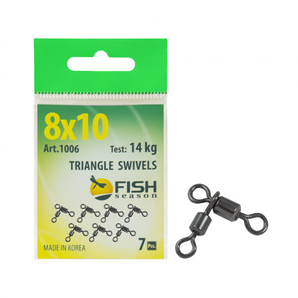 Вертлюжок цилиндрический на два направления, № 12x14 (4 кг), (упак. 7 шт)