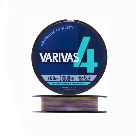 Плетеный шнур VARIVAS PE 4 150m 0.8 Marking