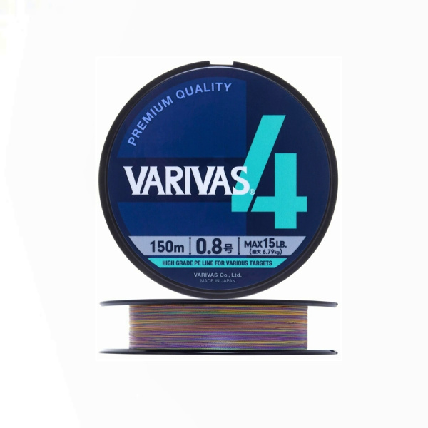 Плетеный шнур VARIVAS PE 4 150m 0.8 Marking