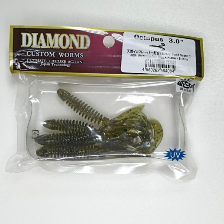Силиконовая приманка DIAMOND Octopus 3" #09