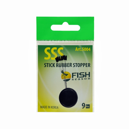 Стопор резиновый цилиндр, №S, (упак. 9 шт)