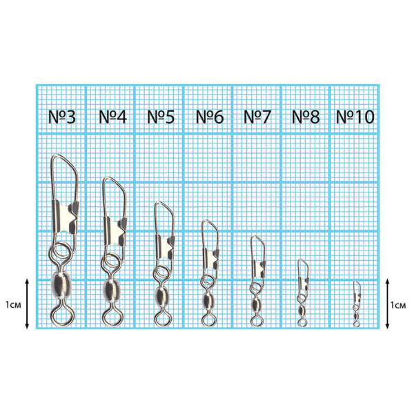 Вертлюжок бочка с застежкой "Закрытая" Dunaev # 4