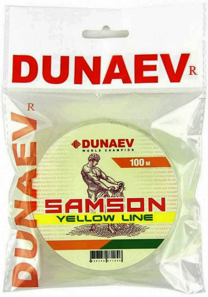 Леска Dunaev Samson Yellow 0.24мм 100м