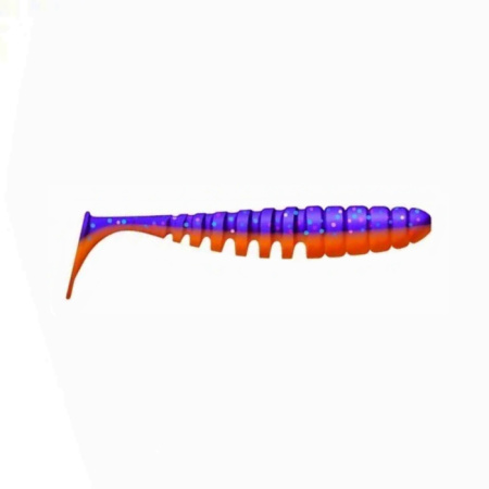 Приманка ZUB-SHAD  75мм(3")-6шт, (цвет 021) фиолетовый верх - красный низ Приманка ZUB-SHAD  75мм(3")-6шт, (цвет 021) фиолетовый верх - красный низ