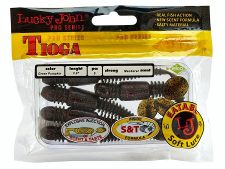 Виброхвосты съедоб. искусст. LJ Pro Series TIOGA 3.9in (10.00)/PA03 5шт.