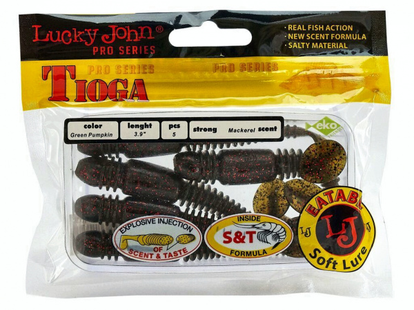Виброхвосты съедоб. искусст. LJ Pro Series TIOGA 3.9in (10.00)/PA03 5шт. Виброхвосты съедоб. искусст. LJ Pro Series TIOGA 3.9in (10.00)/PA03 5шт.