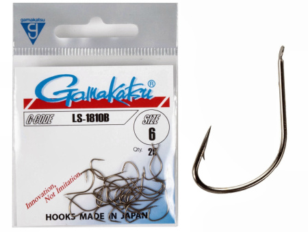Крючки Gamakatsu LS-1810B HOOKS BRONZE разм. 06 25шт.
