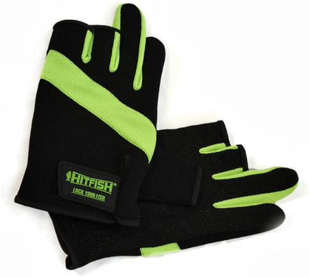 Перчатки HITFISH Glove-03 (цв. Зеленый; размер: L) Перчатки HITFISH Glove-03 (цв. Зеленый; размер: L)