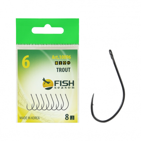 Крючок FS TROUT с БОЛЬШИМ ухом №6 (8 шт)