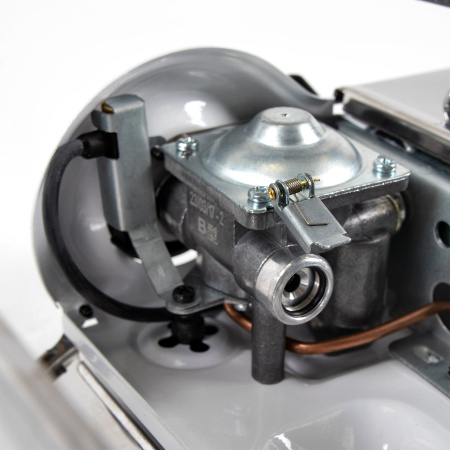 Плита наст. газовая "СЛЕДОПЫТ - DeluxE", (с подогревом) нерж. сталь/6/