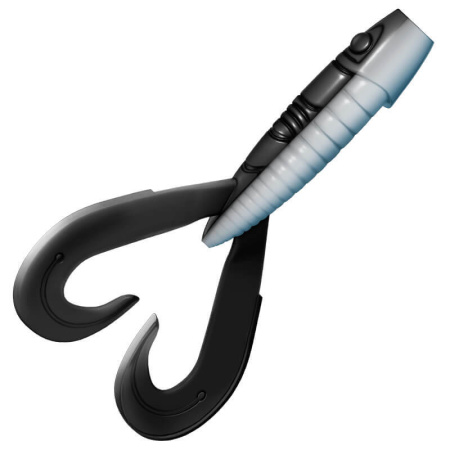 Приманка ZUB-FROGGY 181мм(7,1")-2шт, (цвет 030) черный верх-натурал низ