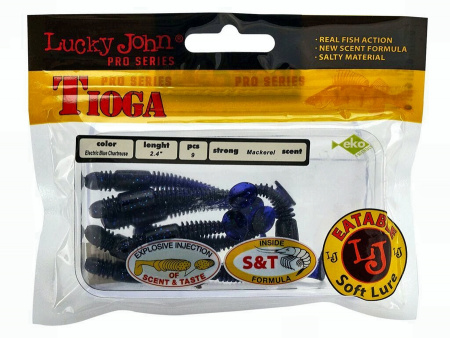 Виброхвосты съедоб. искусст. LJ Pro Series TIOGA 2.9in (07.40)/T52 7шт.