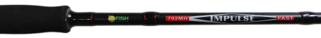 Удилище спиннинговое "IMPULSE" FISH CRYSTAL , 2 секции, полая верш, длина 2.13 м, тест 7-28 г