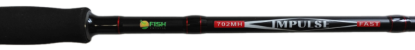Удилище спиннинговое "IMPULSE" FISH CRYSTAL , 2 секции, полая верш, длина 2.13 м, тест 7-28 г