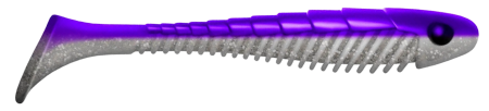 Приманка ZUB-BIGFOOT 133мм(5,2")-3шт, (цвет 036) фиолетовый верх-натурал низ