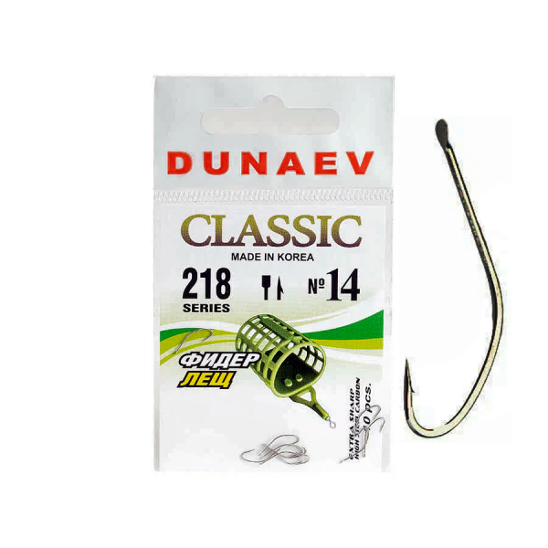 Крючок Dunaev Classic 218 #14 (упак. 10 шт) Крючок Dunaev Classic 218 #14 (упак. 10 шт)
