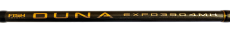 Удилище фидерное "DUNA" тест до 100GR,3,90м, 3+3 (2oz, 1,5oz ,1oz Carb.)Carb 30T+40T