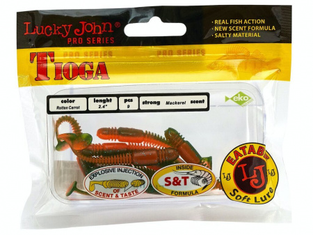 Виброхвосты съедоб. искусст. LJ Pro Series TIOGA 2.4in (06.20)/085 9шт.
