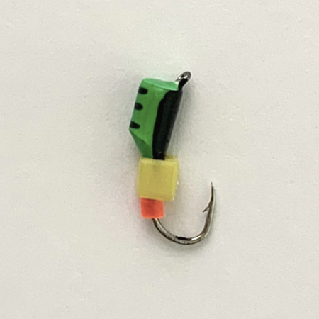 Столбик Сырный кубик 3,0 мм на крючке ЗЕЛЕНО-ЧЕРНЫЙ