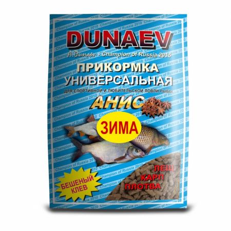 Прикормка "DUNAEV iCE-КЛАССИКА" 0.75кг  гранулы Анис Прикормка "DUNAEV iCE-КЛАССИКА" 0.75кг  гранулы Анис
