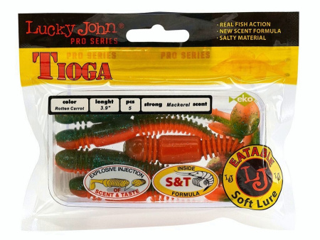 Виброхвосты съедоб. искусст. LJ Pro Series TIOGA 3.9in (10.00)/T56 5шт.