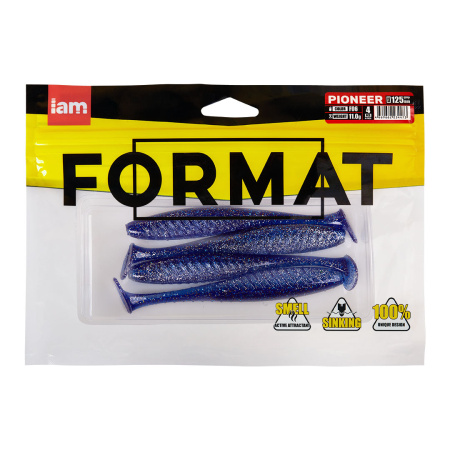 Силиконовая приманка FORMAT PIONEER 125mm (4шт.) цвет F06